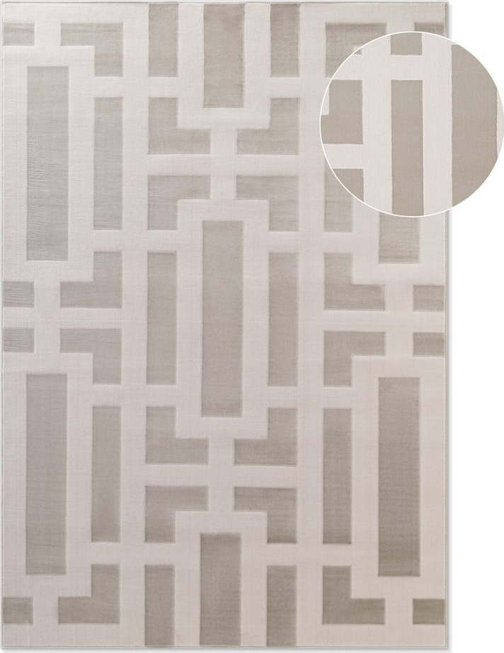 Šedo-krémový koberec 200x280 cm Perles Onyx – Elle Decoration Elle Decoration