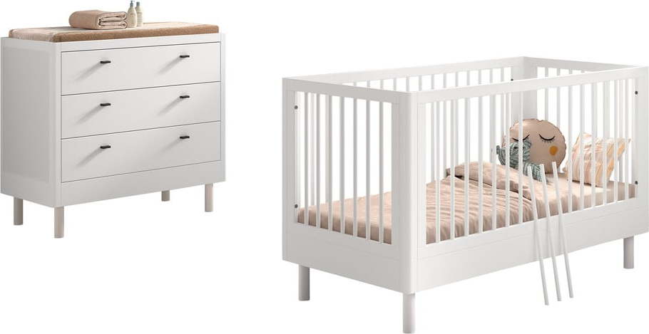 Set dětského nábytku z bukového dřeva 2 ks Forrest – Vipack Vipack