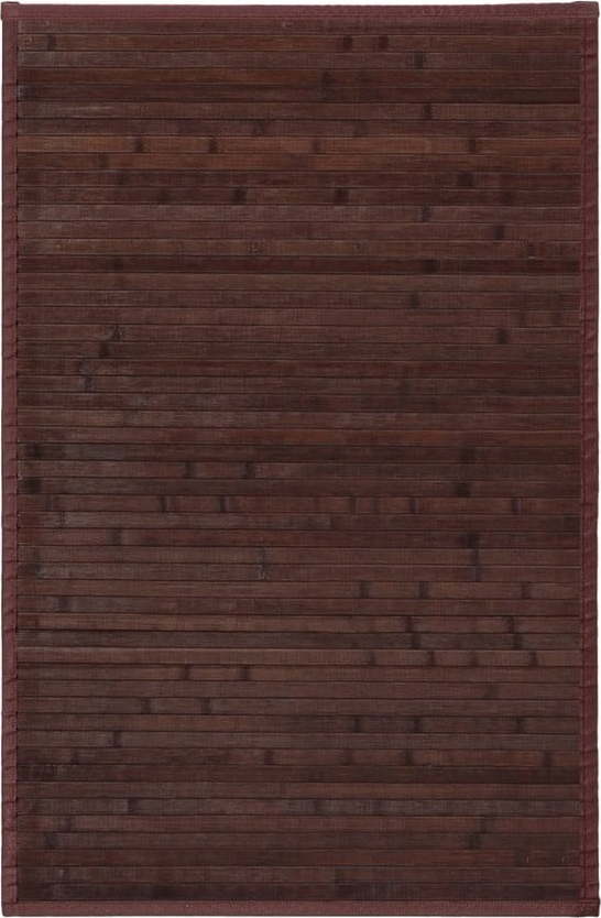 Tmavě hnědý bambusový koberec 60x90 cm – Casa Selección Casa Selección