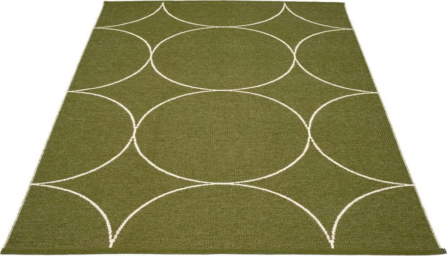 Tmavě zelený vnitřní a venkovní koberec 180x275 cm Boo Dark Olive – Pappelina Pappelina
