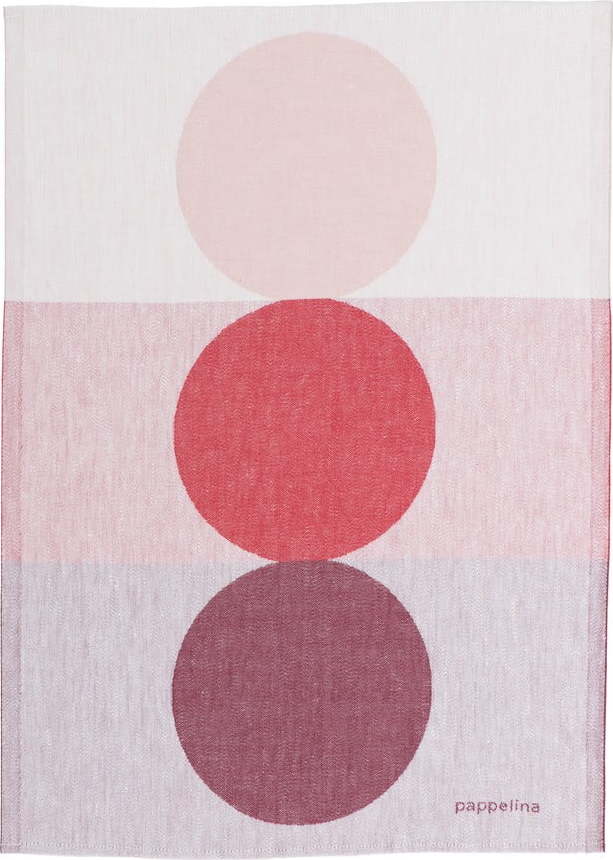 Utěrka s příměsí lnu 46x66 cm Otto Red – Pappelina Pappelina