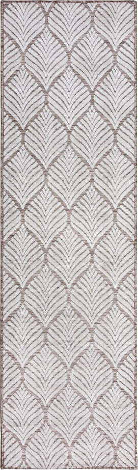 Vnitřní a venkovní koberec slonovinový 66x230 cm Elm Leaf – Flair Rugs Flair Rugs