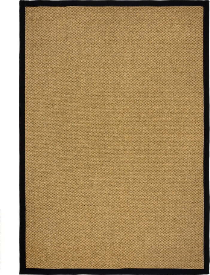 Vnitřní a venkovní koberec v černé a světle hnědé barvě 120x170 cm Sisal Look – Flair Rugs Flair Rugs