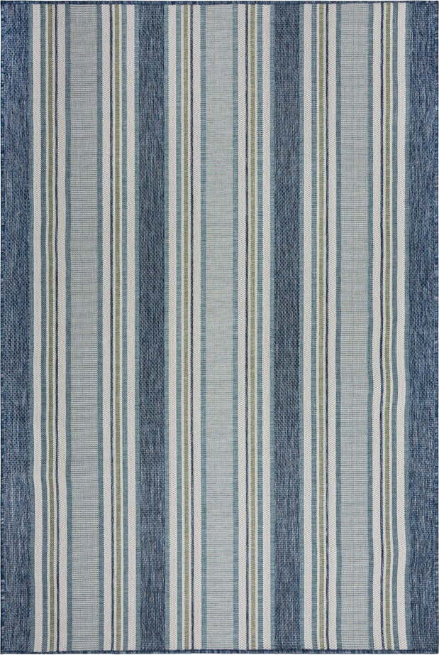 Vnitřní a venkovní koberec zelenomodrý 120x170 cm Roma Stripe – Flair Rugs Flair Rugs