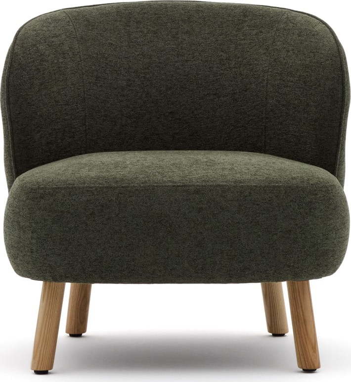 Zelené žinylkové křeslo Ulit – Kave Home Kave Home