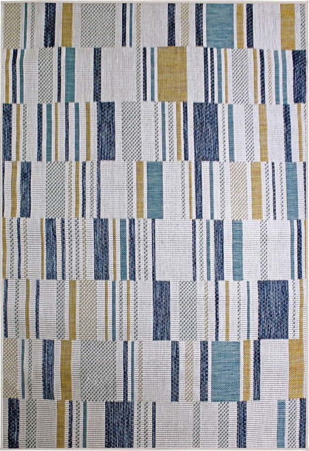Žluto-modrý vnitřní a venkovní koberec 160x230 cm Rosco Geo – Flair Rugs Flair Rugs