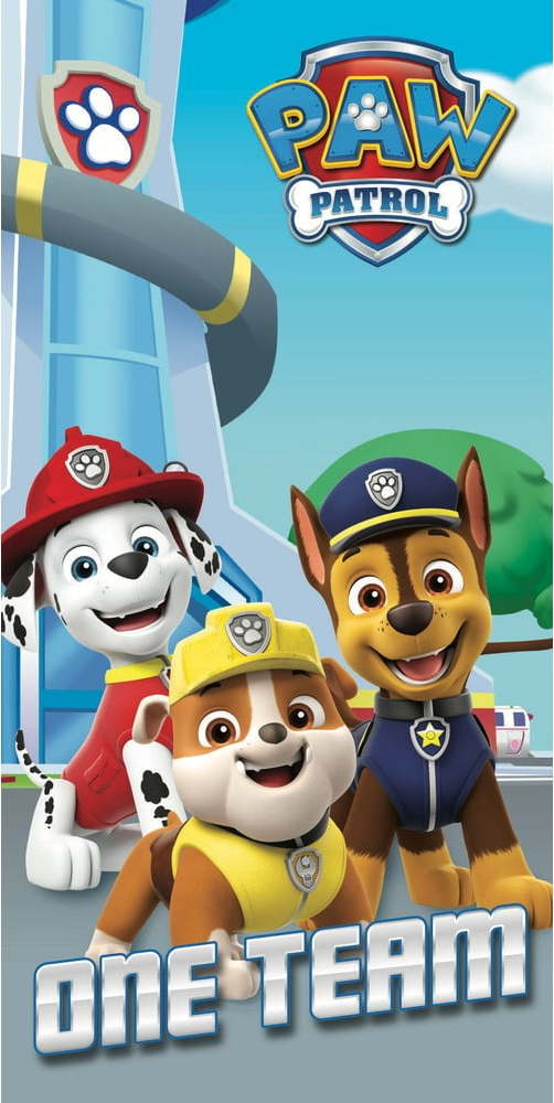 Bavlněná dětská osuška 70x140 cm Paw Patrol – Jerry Fabrics Jerry Fabrics