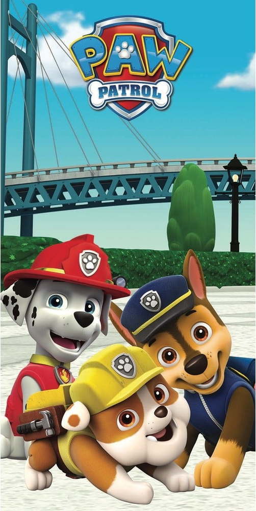 Bavlněná dětská osuška 70x140 cm Paw Patrol – Jerry Fabrics Jerry Fabrics