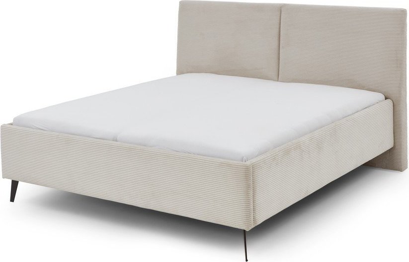 Béžová čalouněná dvoulůžková postel bez roštu 180x200 cm Lando – Meise Möbel Meise Möbel
