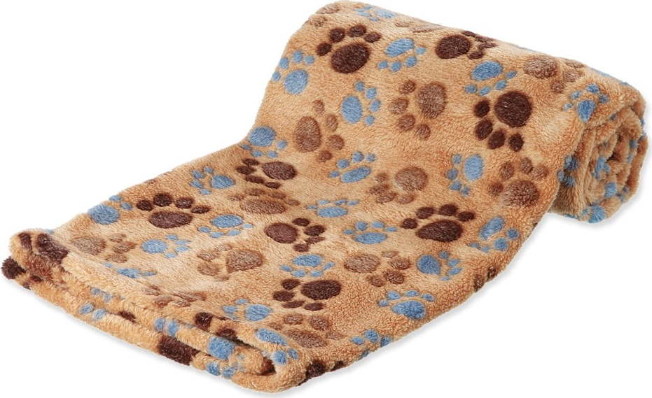 Béžová fleecová deka pro psa 100x70 cm Trixie Laslo – Plaček Pet Products Plaček Pet Products