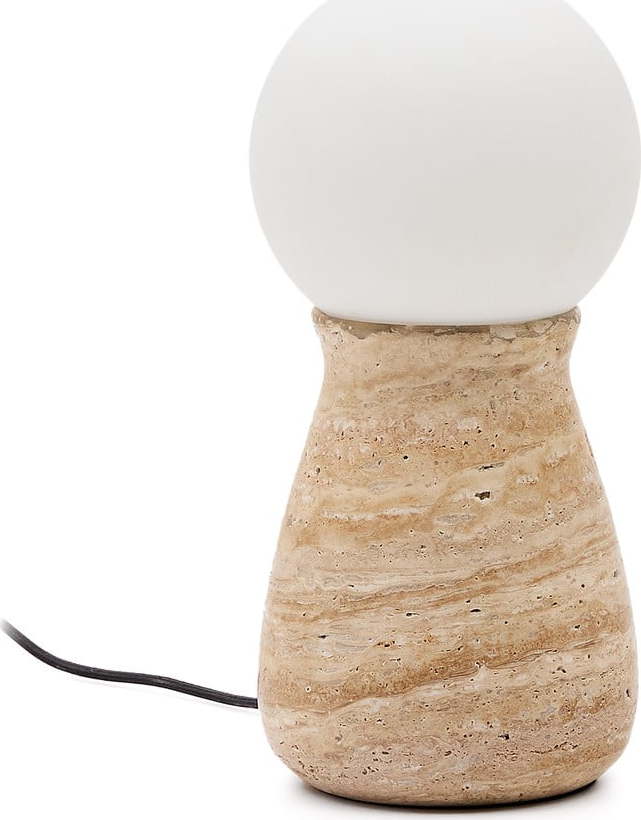 Béžová stolní lampa (výška 31