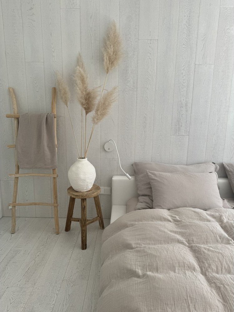 Béžové mušelínové povlečení na dvoulůžko 200x200 cm Plain Muslin – Butter Kings Butter Kings