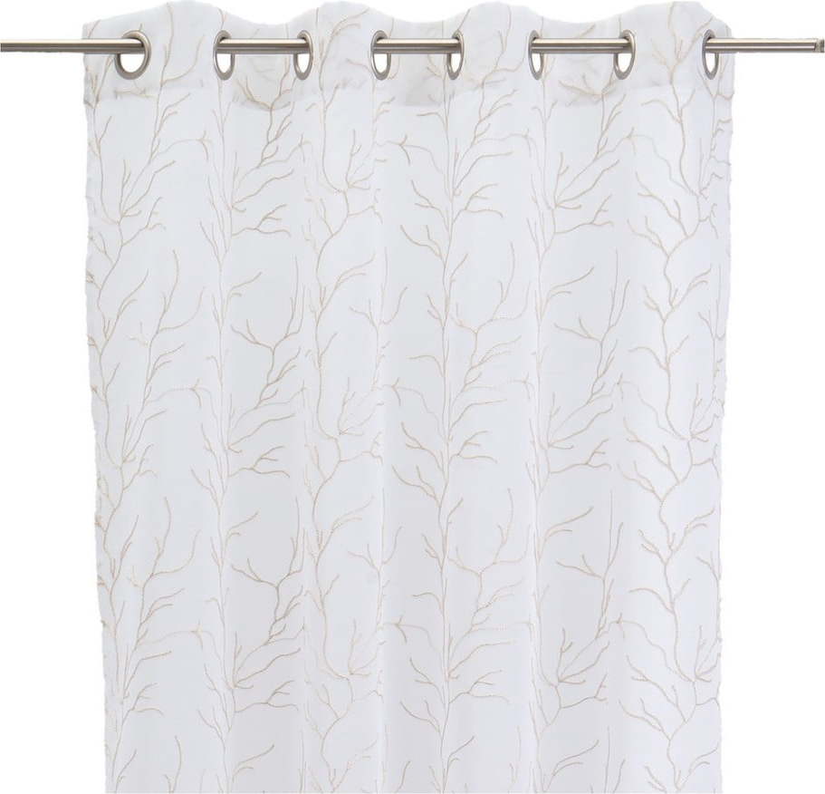 Bílo-béžová záclona 140x260 cm Coral – Casa Selección Casa Selección