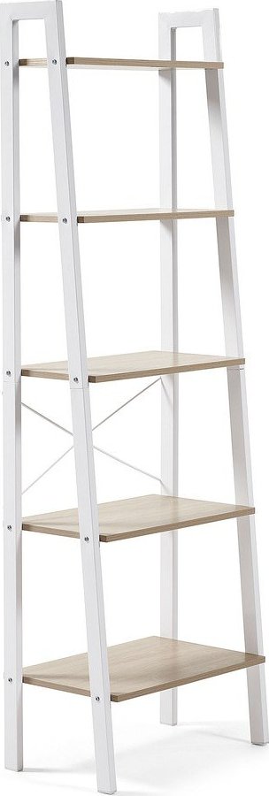 Bílý/v přírodní barvě regál v dekoru dubu 56x172x32 cm Aarhus – Kave Home Kave Home