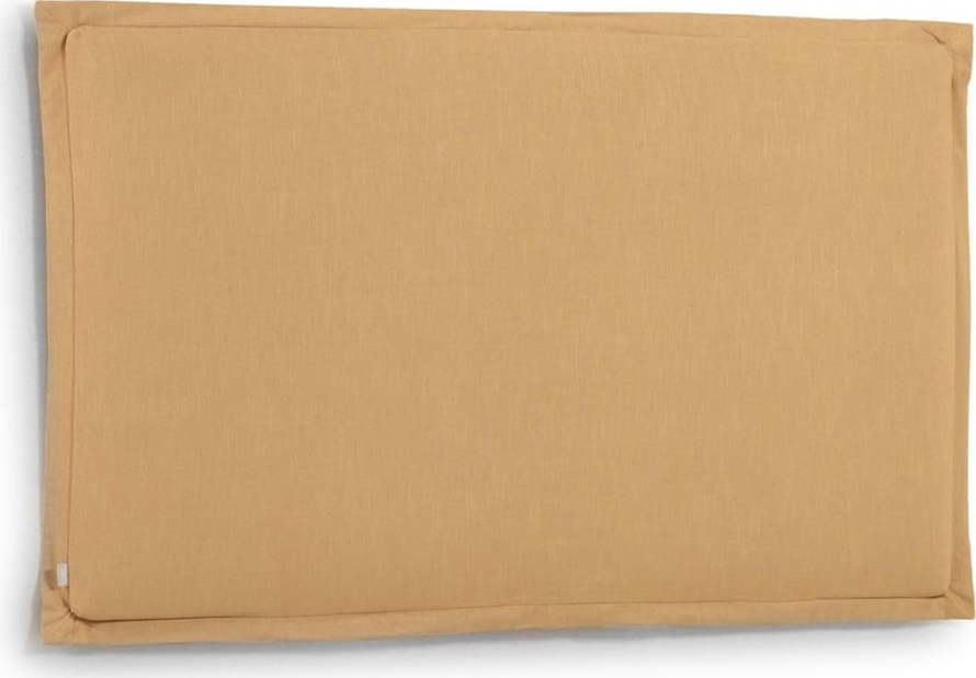 Čalouněné čelo postele v hořčicové barvě 186x106 cm Tanit – Kave Home Kave Home