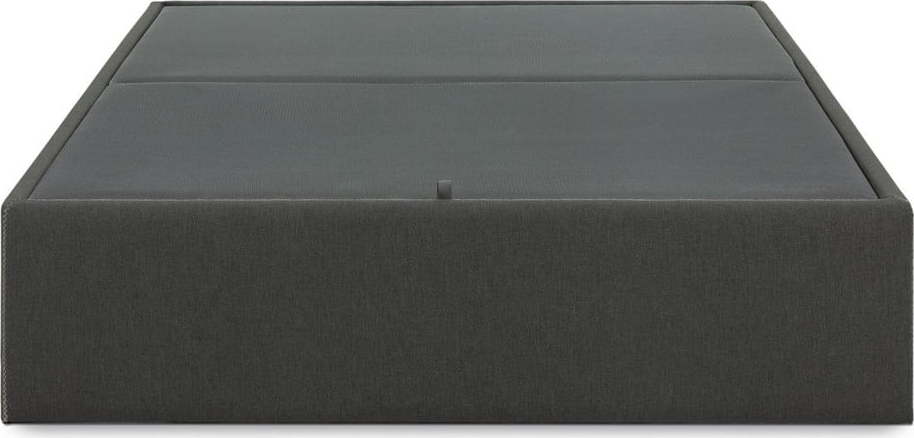 Černá čalouněná jednolůžková postel s úložným prostorem 140x190 cm Matters – Kave Home Kave Home