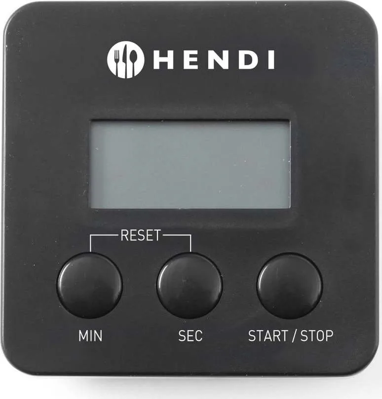 Černá digitální minutka s magnetem Hendi