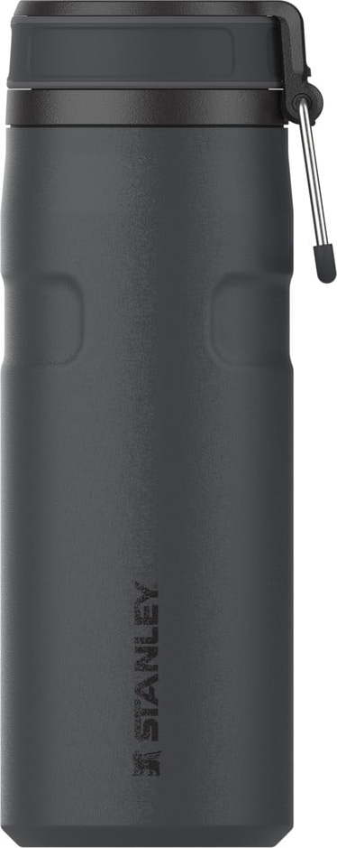 Černá termoska 470 ml The IceFlow™ Bottle Twist Flip Black – Stanley Stanley