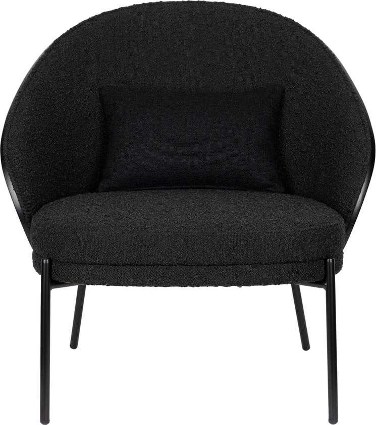 Černé křeslo z textilie bouclé Rodin – Dutchbone Dutchbone