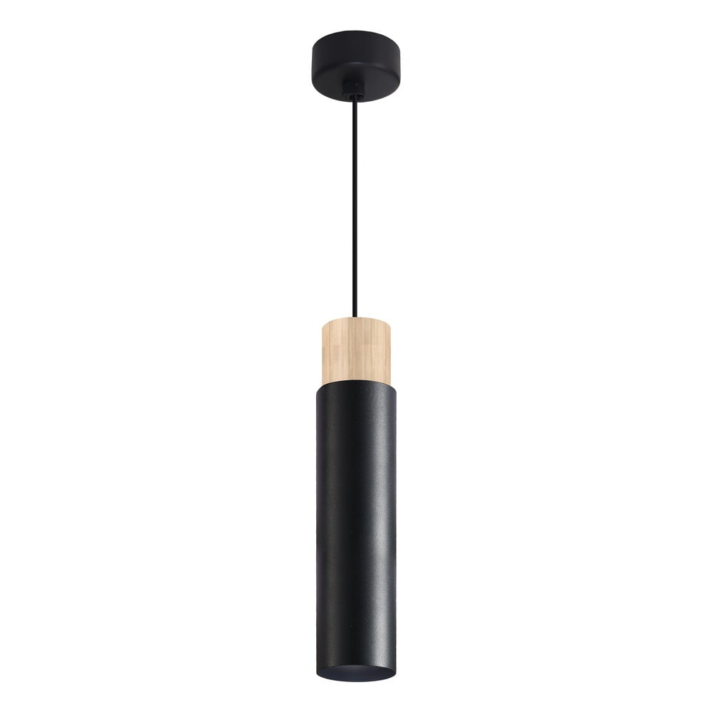 Černé závěsné svítidlo s kovovým stínidlem Claro – Candellux Lighting Candellux Lighting