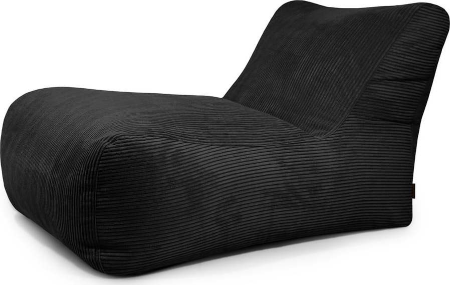 Černý manšestrový sedací vak Lounge 100 – SLOWDOWN SLOWDOWN