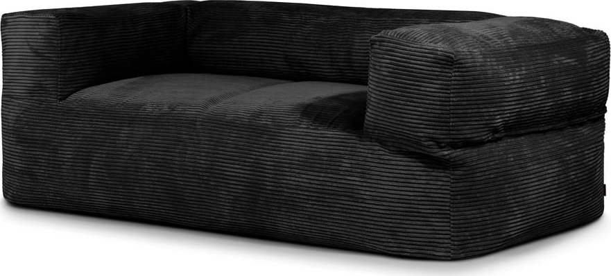 Černý manšestrový sedací vak Sofa MooG – SLOWDOWN SLOWDOWN