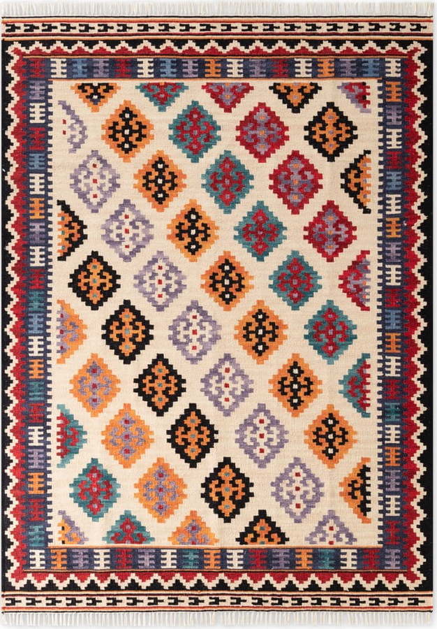 Červený oboustranný ručně tkaný vlněný koberec 200x290 cm Kamal Kian – Nouristan Nouristan