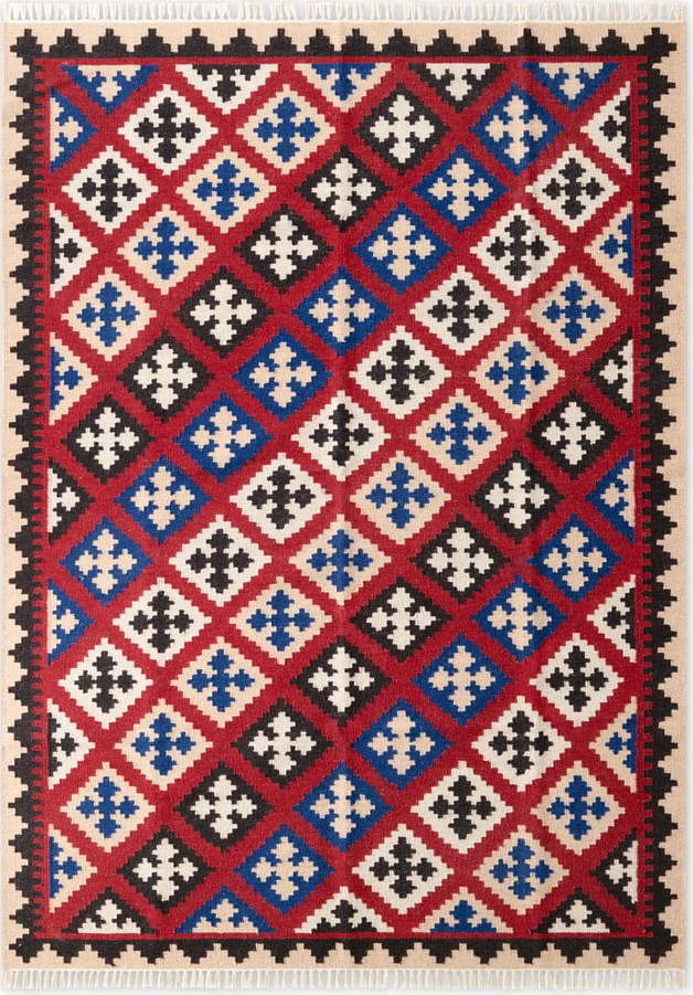 Červený oboustranný ručně tkaný vlněný koberec 200x290 cm Kamal Rami – Nouristan Nouristan