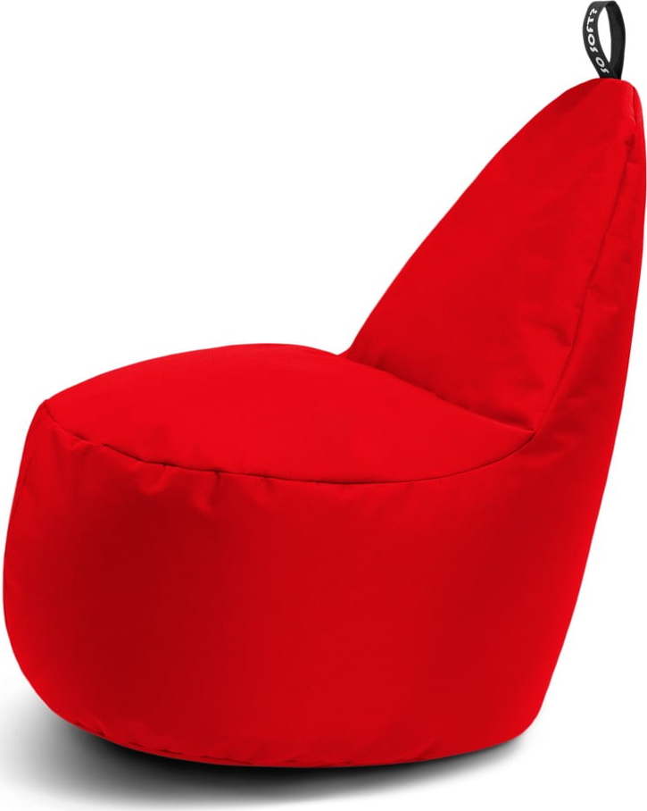 Červený sedací vak Lull L – So Soft? So Soft?