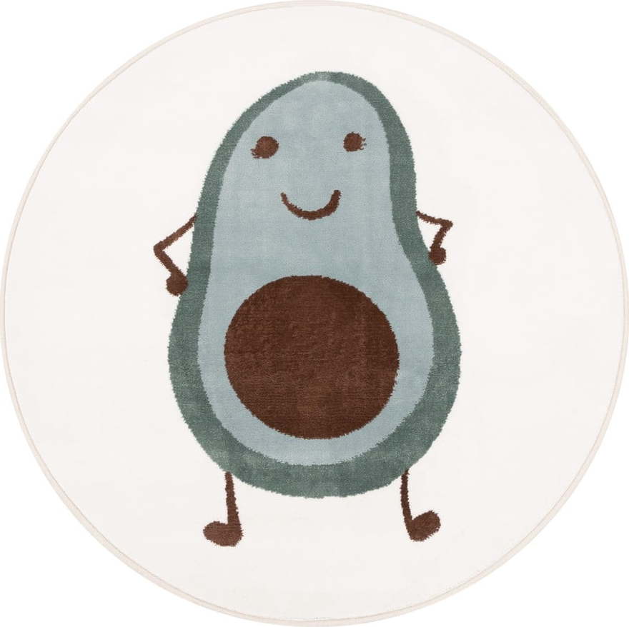 Dětský koberec v mentolové barvě/slonovinový ø133 cm Avocado Mint – FD FD