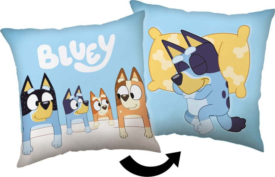 Dětský polštářek 40x40 cm Bluey – Jerry Fabrics Jerry Fabrics
