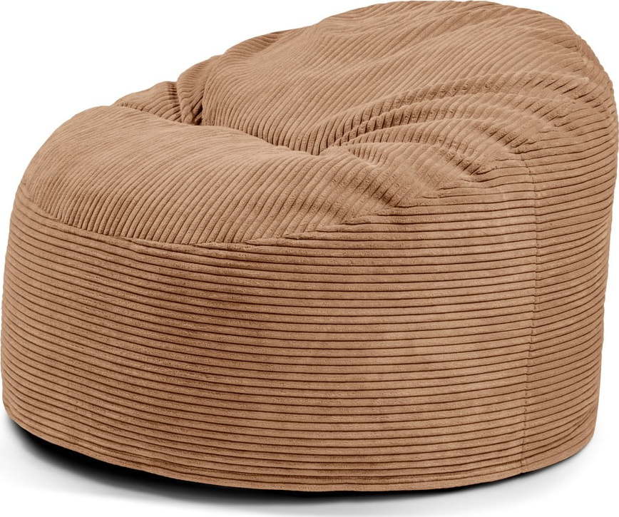 Hnědý manšestrový dětský sedací vak Om 85 – SLOWDOWN SLOWDOWN