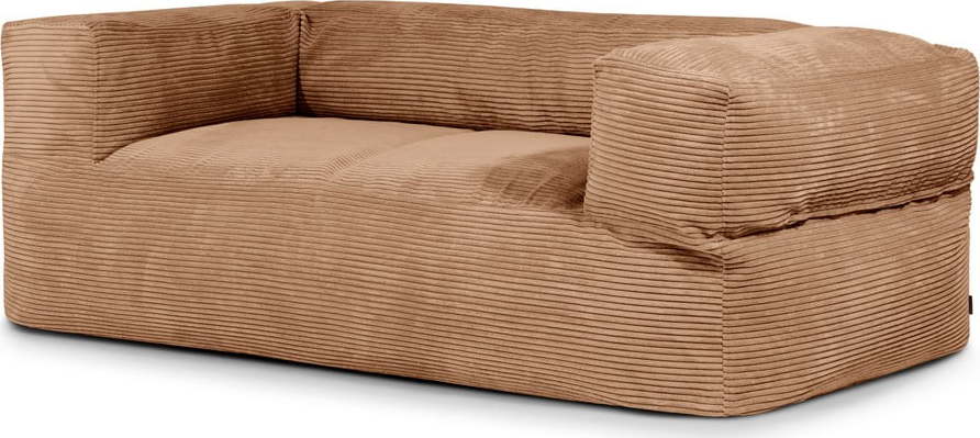Hnědý manšestrový sedací vak Sofa MooG – SLOWDOWN SLOWDOWN