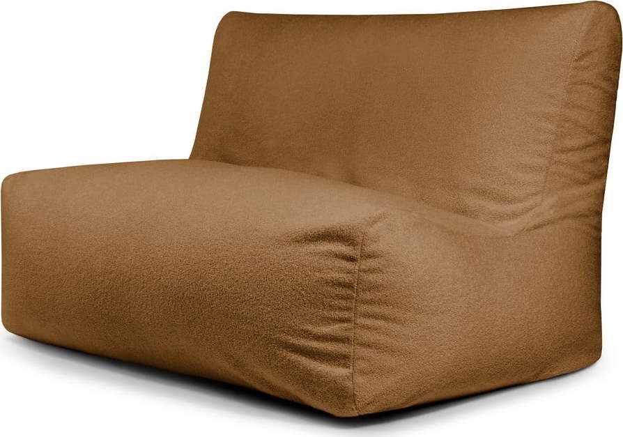 Hnědý sedací vak z textilie bouclé Sofa Seat Lounge – SLOWDOWN SLOWDOWN