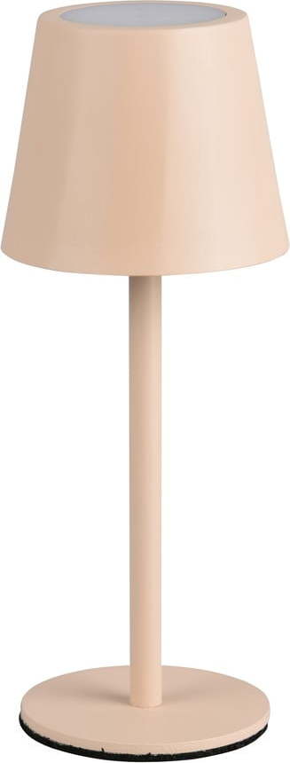 Krémová LED stolní lampa s kovovým stínidlem (výška 21 cm) Diaz – Trio TRIO