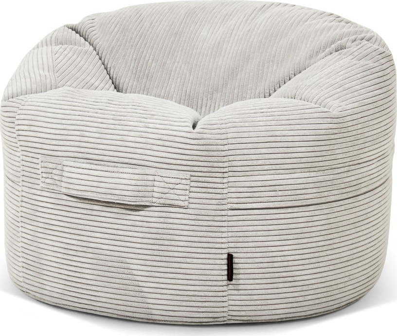 Krémový manšestrový dětský sedací vak Roll 80 – SLOWDOWN SLOWDOWN