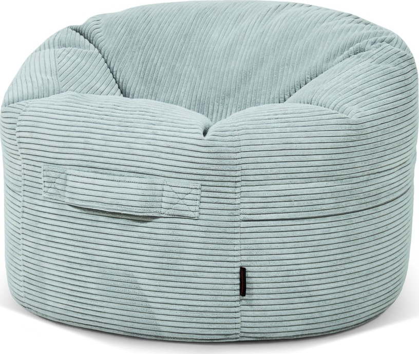 Manšestrový dětský sedací vak v mentolové barvě Roll 80 – SLOWDOWN SLOWDOWN