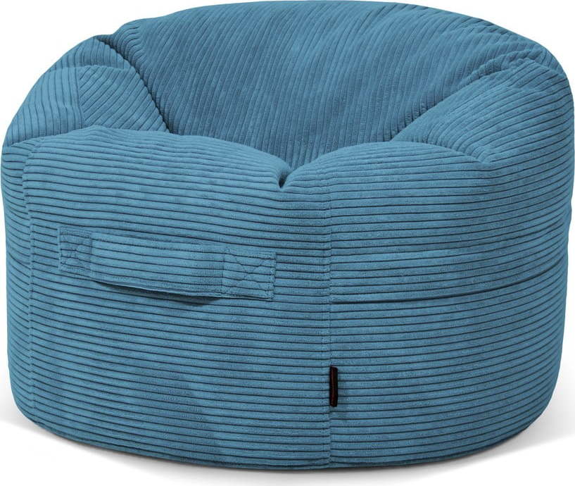 Modrý manšestrový dětský sedací vak Roll 80 – SLOWDOWN SLOWDOWN