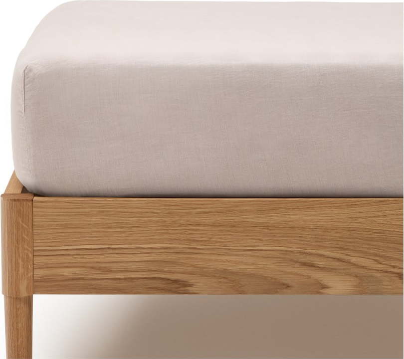 Napínací bavlněné prostěradlo taupe 180x200 cm Simmel – Kave Home Kave Home