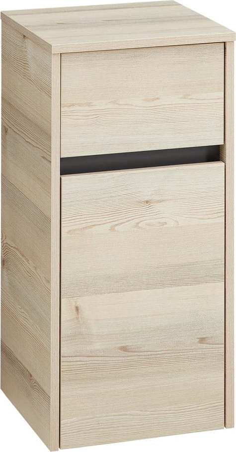 Nízká/závěsná koupelnová skříňka v dekoru borovice v přírodní barvě 72x35 cm Quickset 393 – Pelipal Pelipal