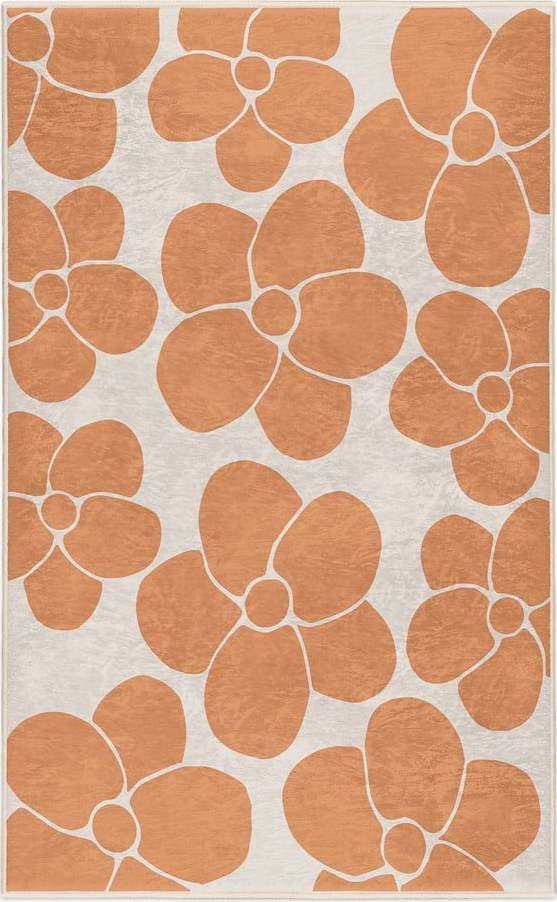 Oranžový pratelný koberec 60x100 cm Orange Meadow – Mila Home Mila Home