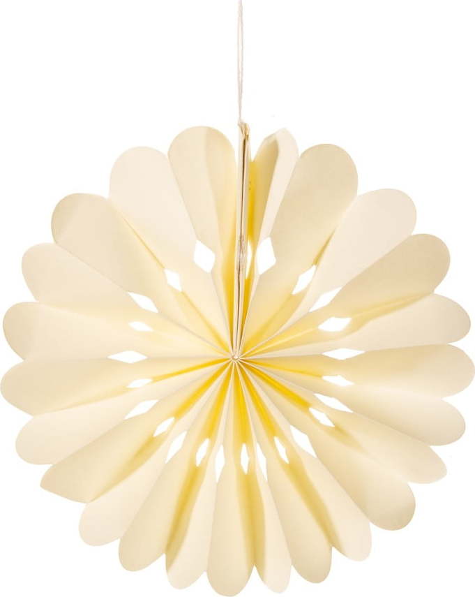 Papírová ručně vyrobená vánoční ozdoba ø 10 cm Honeycomb Snowflake – Sass & Belle Sass & Belle