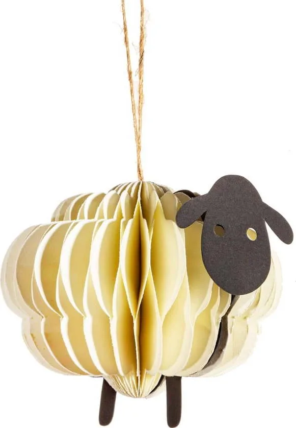 Papírová závěsná dekorace Sheep Honeycomb – Sass & Belle