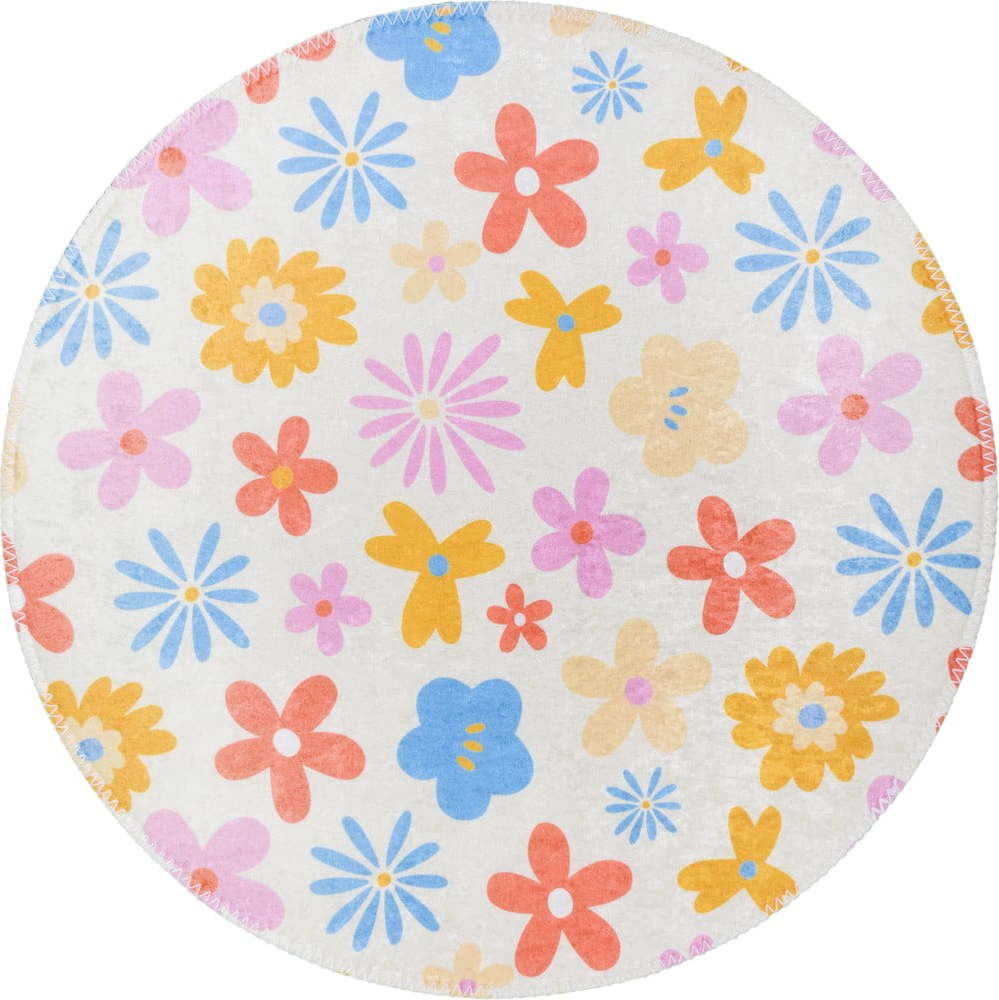 Pratelný dětský koberec ø120 cm Joyfull Garden – Vitaus Vitaus