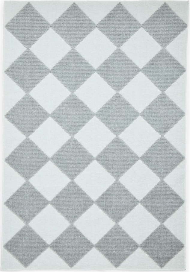 Pratelný koberec v bílé a světle šedé barvě 160x230 cm Lyna Cream&Grey – Think Rugs Think Rugs