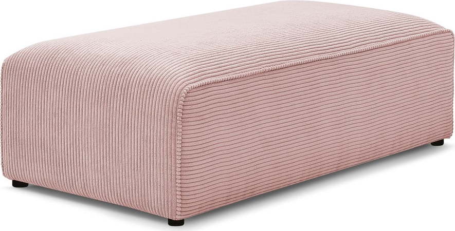 Růžová manšestrová modulární podnožka Megeve – Bobochic Paris Bobochic Paris