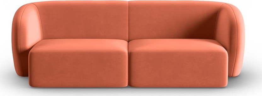 Růžová sametová pohovka 188 cm Paolo – Milo Casa Milo Casa