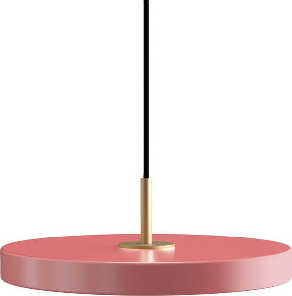 Růžové kovové LED stmívatelné závěsné svítidlo s kovovým stínidlem ø 31 cm Asteria Plus – UMAGE UMAGE