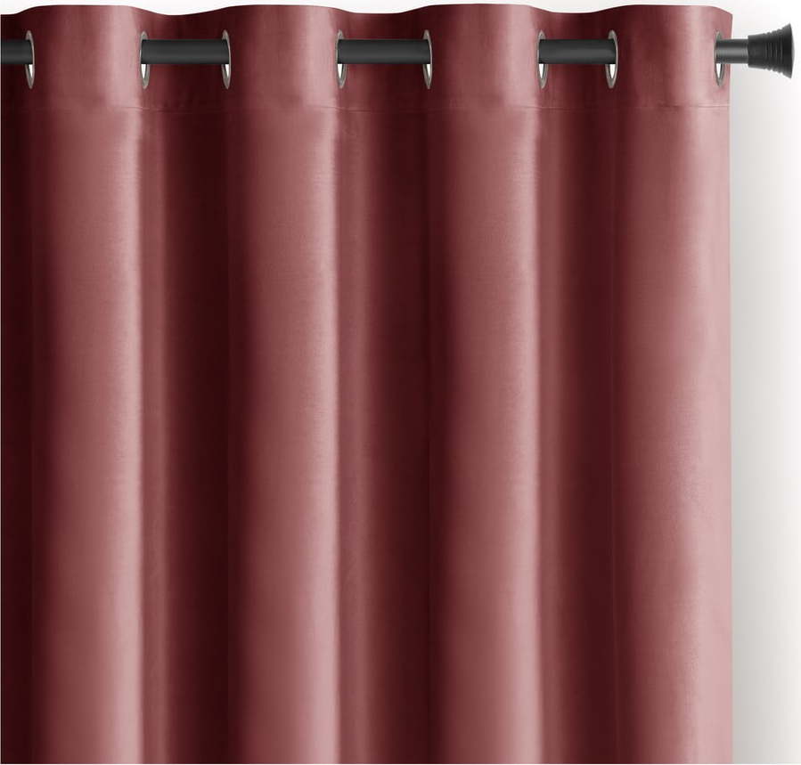 Růžový sametový dimout závěs 140x270 cm Eyelets – Restilo Restilo