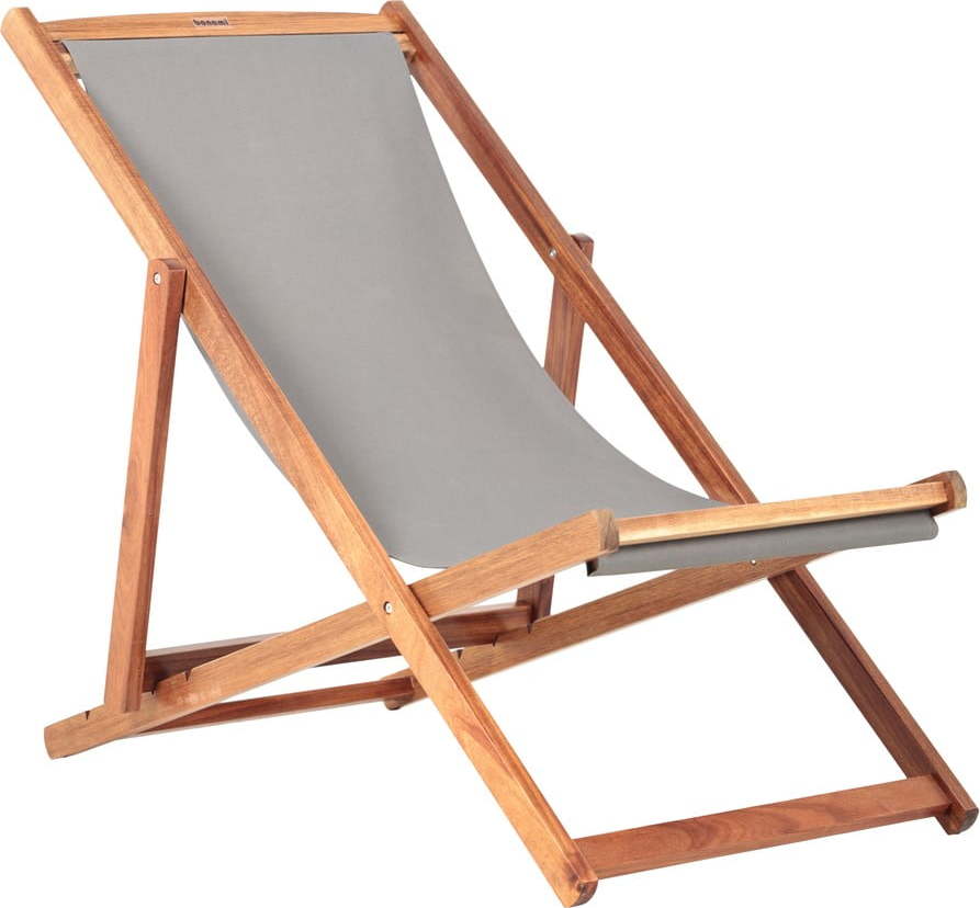 Šedé/v přírodní barvě dřevěné zahradní lehátko Dionysus – Bonami Essentials Bonami Essentials